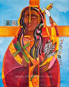 Jan 11 - Jesus I Love You - Lesos Konoronhkwa - artwork by Br. Mickey McGrath, OSFS.